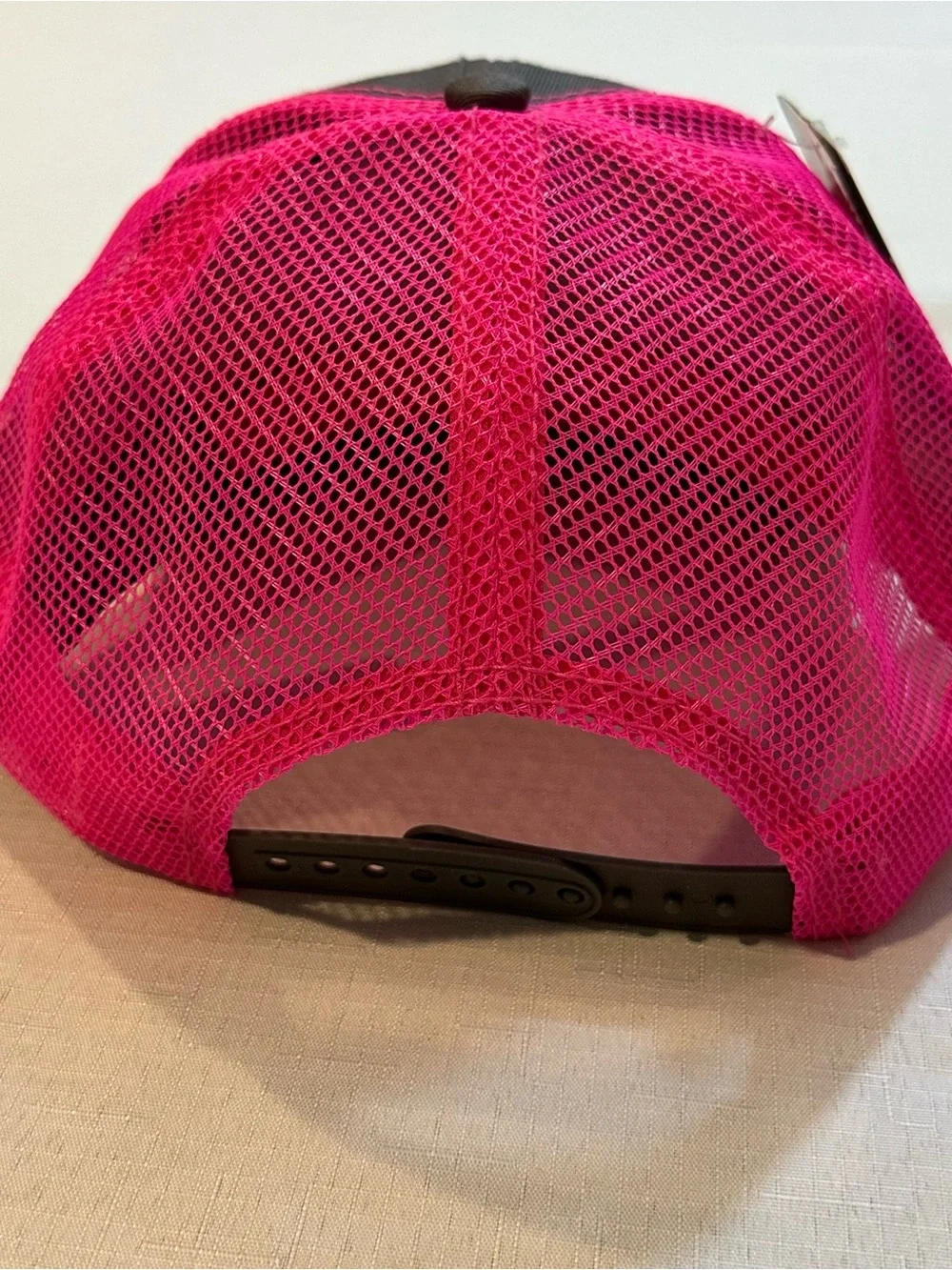 John Deere Pink Gray Mesh Trucker Hat NWT Snapback